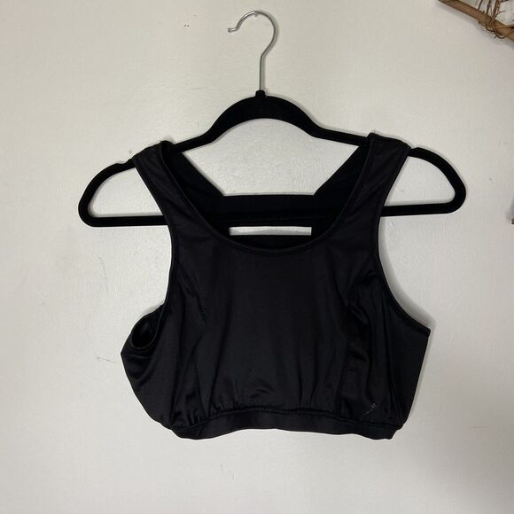 LYNX Womens Sport Bra Plus Size 4S Black Athletic 36C - Picture 1 of 6